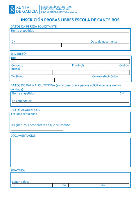 formulario probras libres