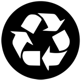 Símbolo de reciclar. 
