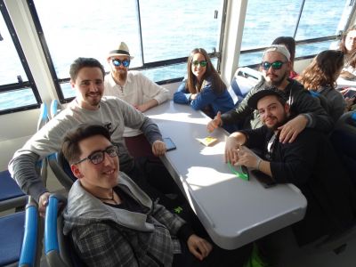 Saída a Cíes, alumnado de Turismo, marzo 2017
