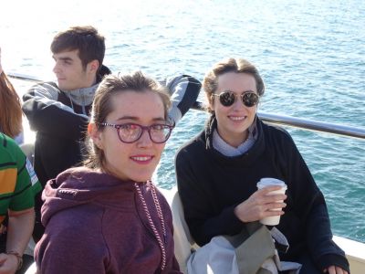 Saída a Cíes, alumnado de Turismo, marzo 2017
