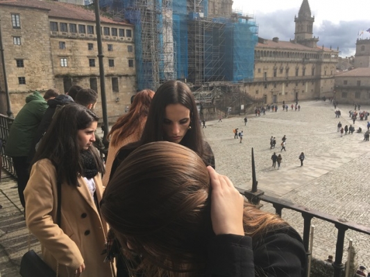Visita ao Parador Hostal dos Reis Católicos 03/11/2017 CS de Aloxamentos Turísticos 1º e 2º
