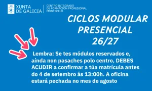 Aviso Modular presencial