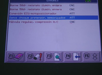 Diagnosticando los pretensores, en un vehículo.