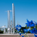 Planta de purificación de biogás.