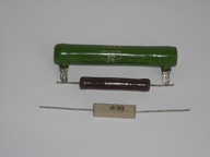 Se trata de una imagen con una serie de resistencias.