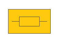 Simbolo de una resistencia.