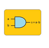 Representa el símbolo de una puerta AND.