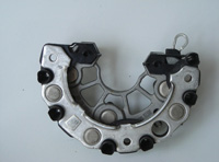 En  la imagen se ve una placa con seis diodos.