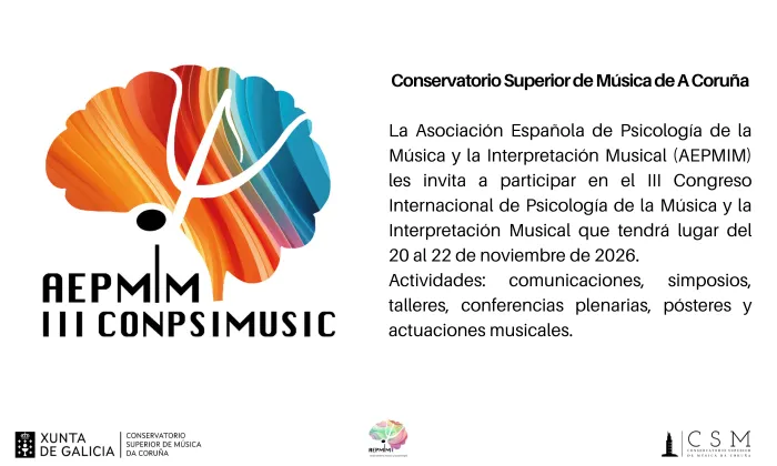 III Congreso Internacional de Psicología de la Música
