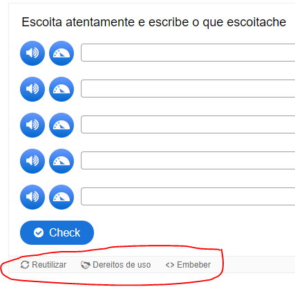 Botóns ao finaH5Pl da actividade 