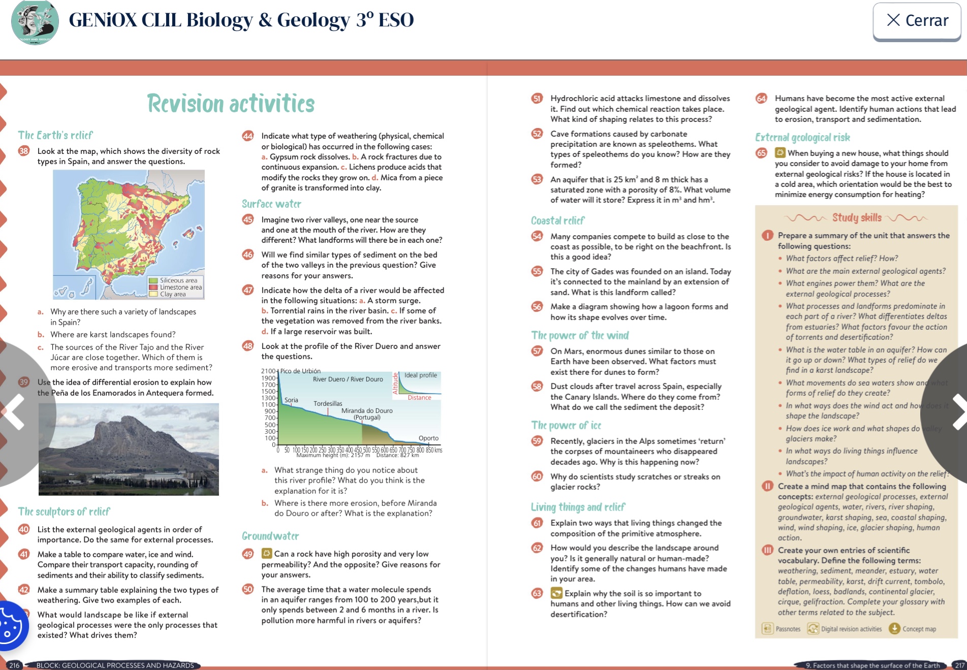 The Earth relief activities