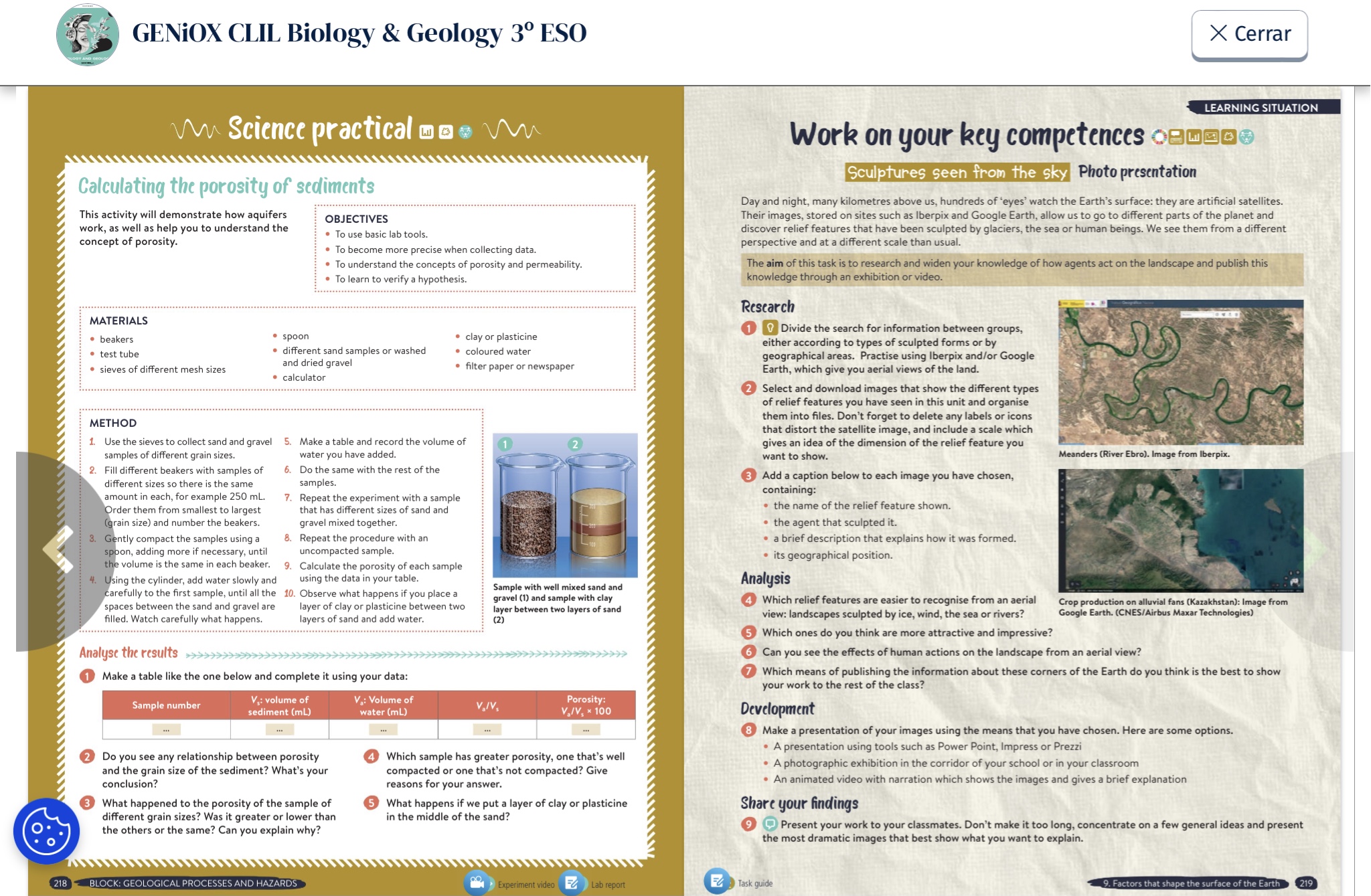Porosity of sediments