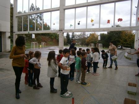Alumnado de 1º E.P nos xogos

