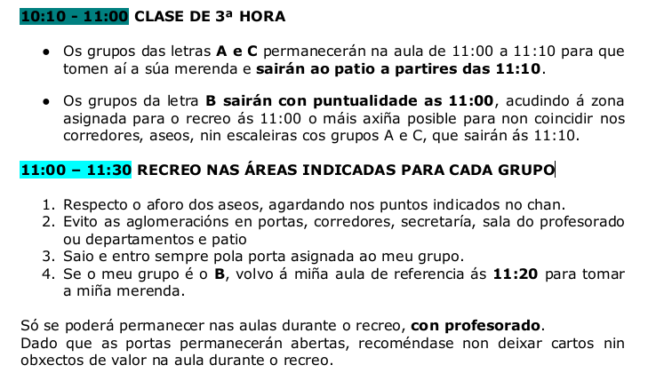 Normas Covid imagen 5 alumnado