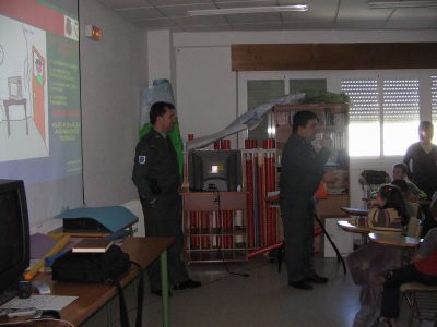 Momento da charla
