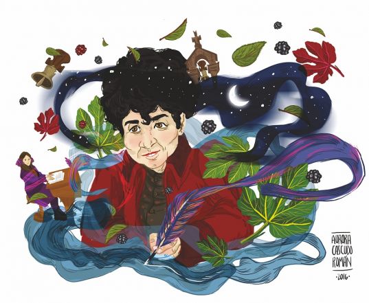 Ilustración de Rosalía de Castro de Aurora Cascudo