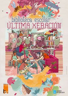 Cartel biblioteca escolar