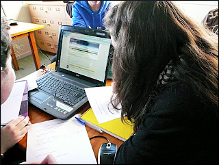 Alumnado traballando