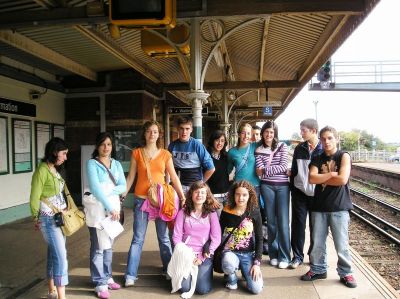 At the train station
Agardando polo tren e sorprendidos pola puntualidade
