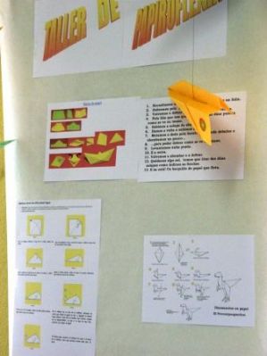 Panel explicativo do taller.
