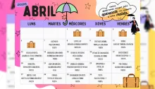 Menú abril