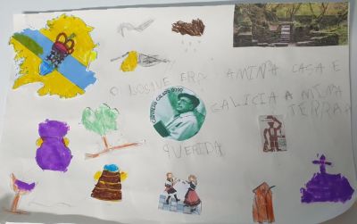 Mural Letras Galegas. Laura - 6º E.Infantil . Escola de Oca
