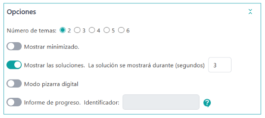 Opciones Trivial