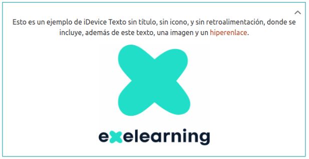 iDevice texto simple