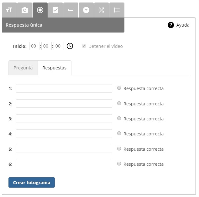 Fotograma de resposta múltiple