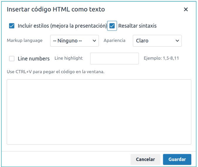 HTML como texto