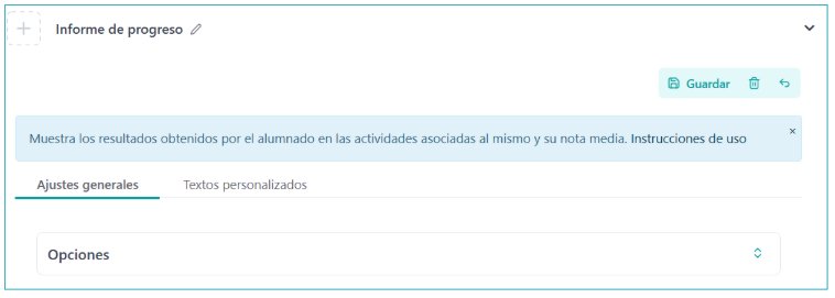 Informe de progreso