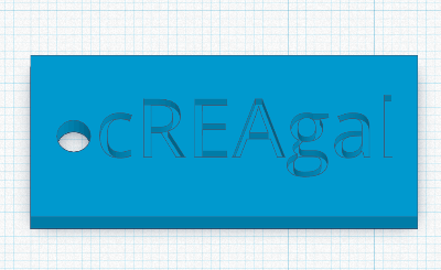 cREAgal llavero Imagen de modelo 3D de llavero