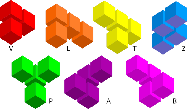 Piezas del cubo Soma