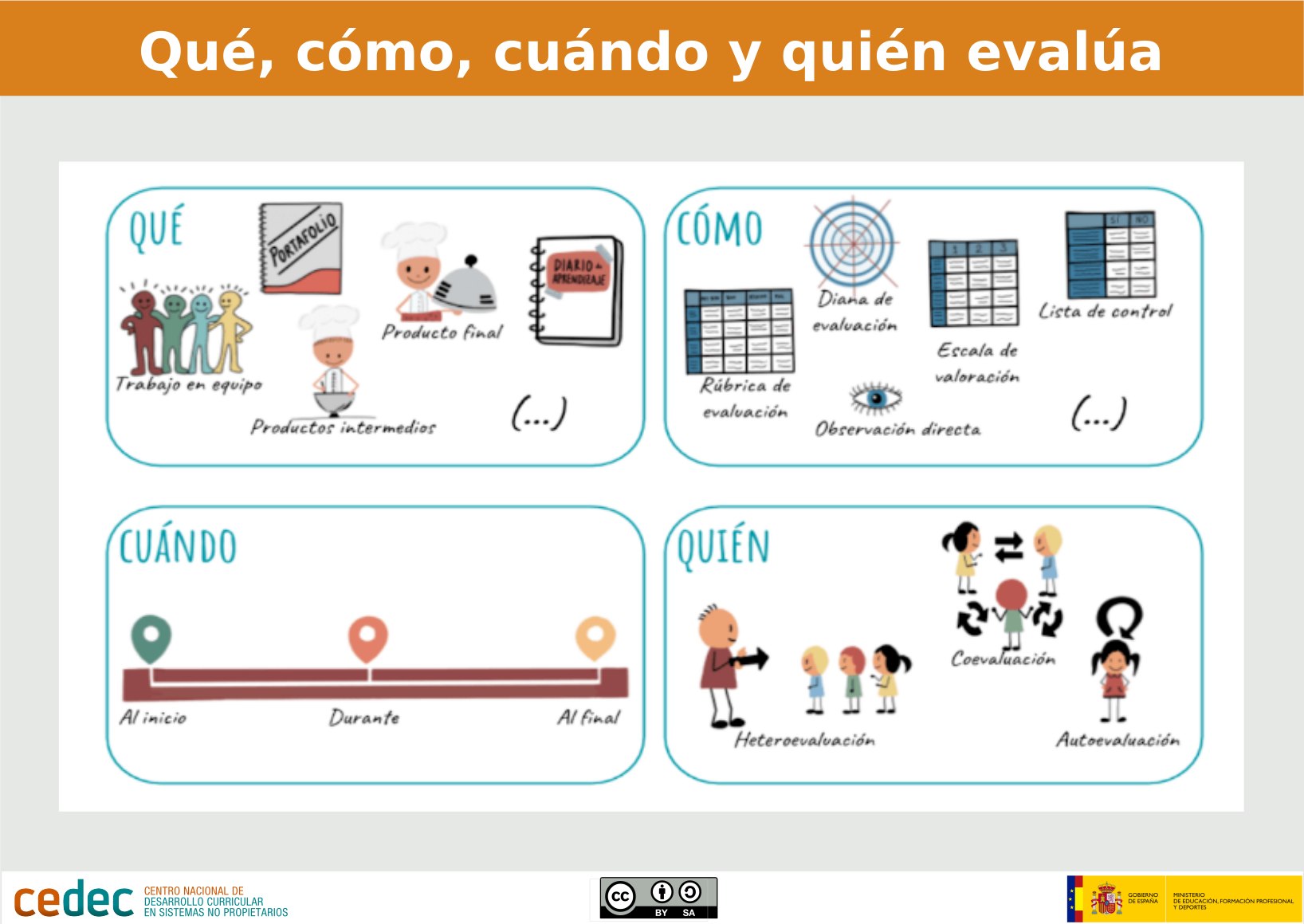 infografía avaliación