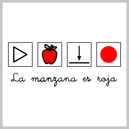 Pictograma oración.