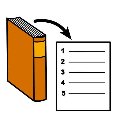 Índice, gráfico y libro