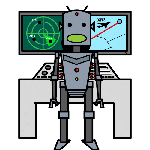 Robot controlando un sistema
