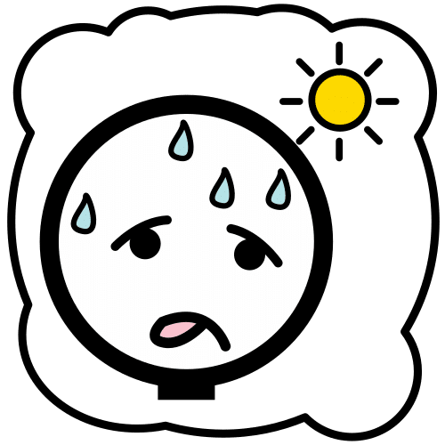 Pictograma hace calor