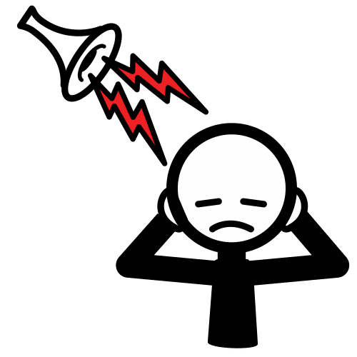 Pictograma me molesta el ruido