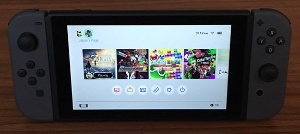 Pantalla selección juego Nintendo Switch