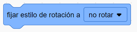 Estilo de rotación no rotar