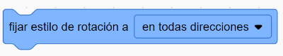Fijar el estilo de rotación a todas direcciones