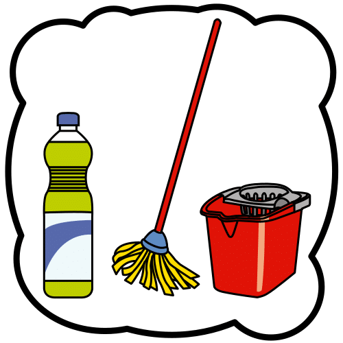 Pictograma de limpieza