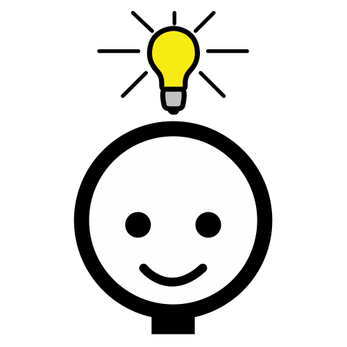 Idea Imagen de una pensando teniendo una idea