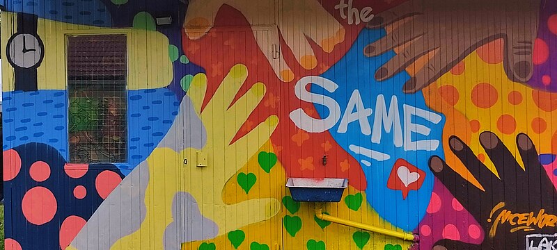 Mural w Suchym Lesie