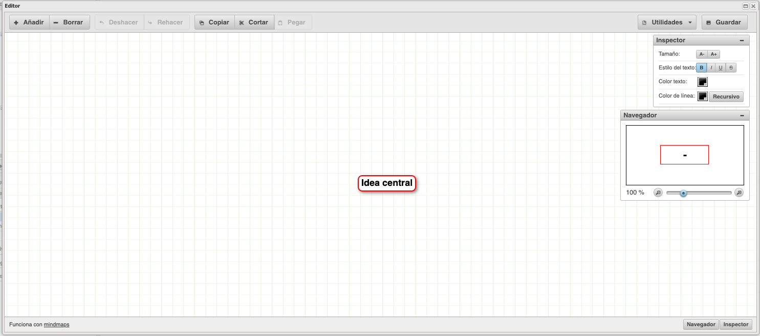 Editor de mapas mentais