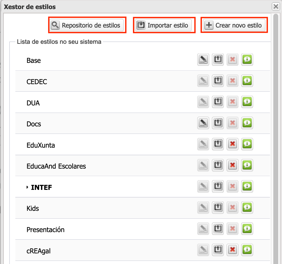 Xestor de estilos