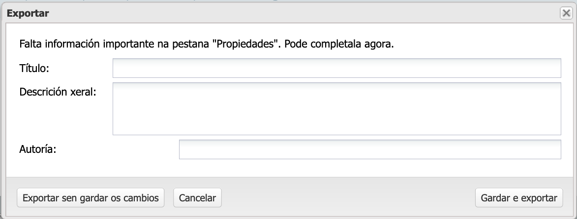 Aviso de ausencia de metadatos