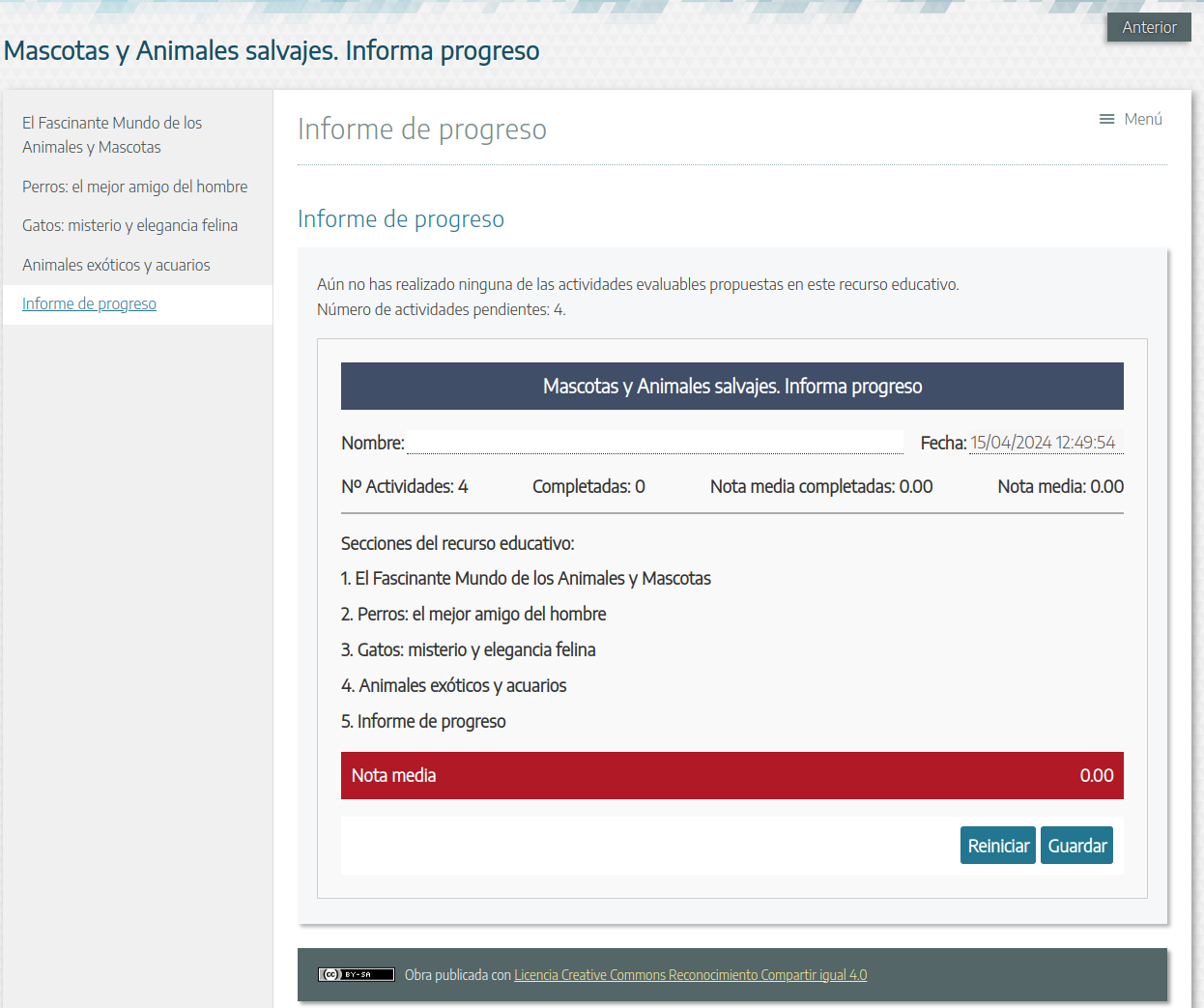 informe progreso informe progreso