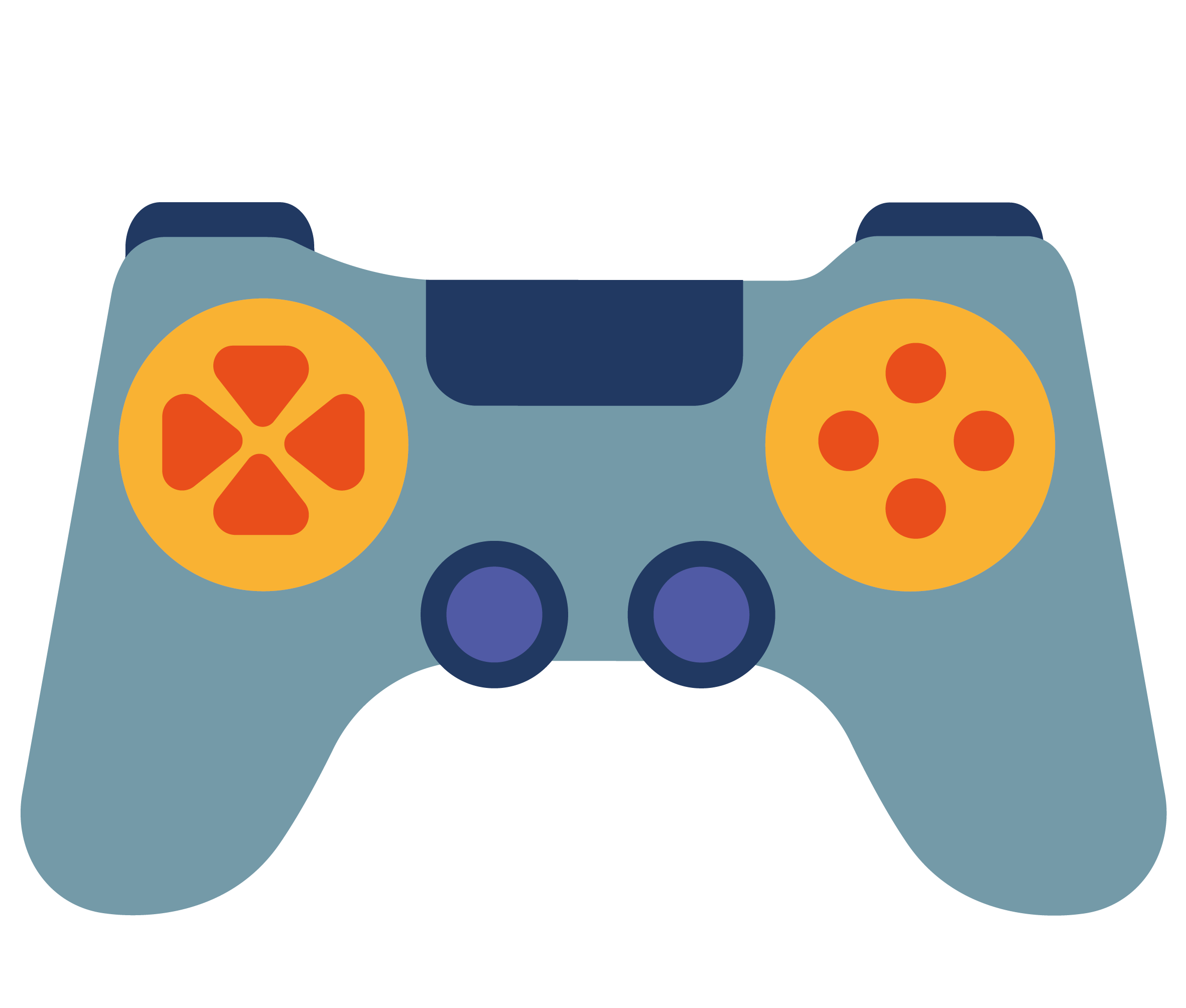 En la imagen se ve a un joystick. Simboliza la operabilidad.